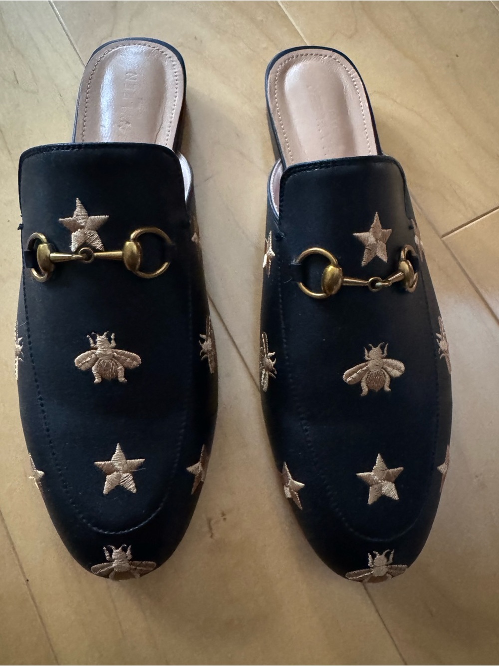 Luxury Hayleen Paris Slip On Leather Mules NEW